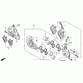 Схема вузла: Передній гальмівний супорт для Honda CB900 919