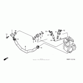 Схема вузла: Water pipe для Honda VT750 Shadow Deluxe
