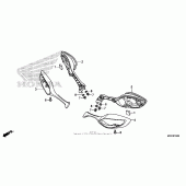 Схема вузла: Back mirror для Honda CBR1000 CBR1000RR (ABS) Fireblade