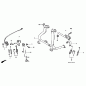 Схема вузла: Підставка (VFR750FR / FS / FT / FV) для Honda VFR750F Interceptor