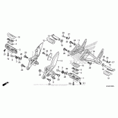 Схема вузла: Підніжки для Honda CBR300R