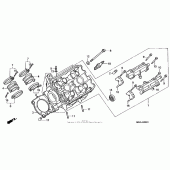 Схема узла: Left головка цилиндра для Honda ST1100 Pan-European