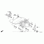 Схема вузла: Переднє крило для Honda CBR300R