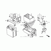 Схема вузла: Акумулятор для Honda CMX250 Rebel