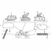 Схема вузла: Mark 88-91 для Honda XR250