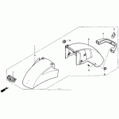 Схема узла: Переднее крыло set 90 для Honda GL1500 Gold Wing Special Edition