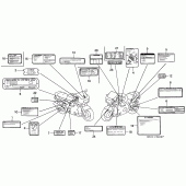 Схема вузла: Інформаційні наклейки для Honda CBR600 CBR600F