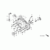 Схема узла: Правая крышка картера для Honda CBR900RR CBR954RR Fireblade