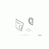 Схема вузла: Chrome billet swingarm pivot cover set (v) для Honda VTX1300