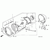 Схема вузла: Фара для Honda VT1100 Shadow ACE
