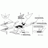 Схема узла: Stripe + mark (2) для Honda CBR1000 CBR1000RR Fireblade