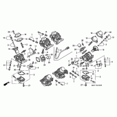 Схема вузла: Карбюратор (COMPONENT PARTS) для Honda GL1500 F6C