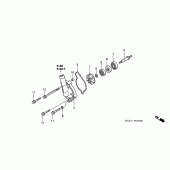 Схема вузла: Водяний насос для Honda CRF450 CRF450R