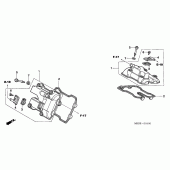 Схема вузла: Клапанна кришка для Honda VTR1000 Firestorm