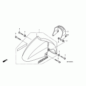 Схема узла: Переднее крыло (FJS600D7/FJS600A) для Honda FJS600 Silver Wing