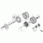 Схема вузла: Зчеплення для Honda CRF450 CRF450R
