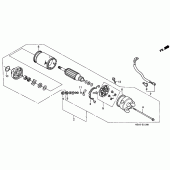 Схема вузла: Стартер електричний для Honda VT750 Shadow ACE