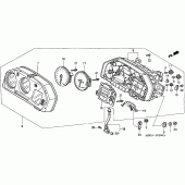 Схема узла: Панель приборов для Honda VFR800 VFR