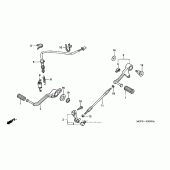 Схема вузла: Педаль (Лапка) для Honda RVT1000R RVT RC51