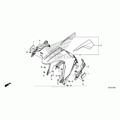 Схема вузла: Переднє крило для Honda CRF1000 Africa Twin