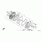Схема узла: Водяной насос для Honda NC700