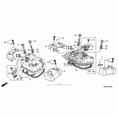 Схема вузла: Клапанна кришка для Honda VT750 Shadow Aero