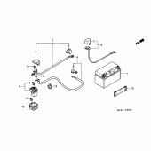 Схема вузла: Акумулятор для Honda CB900 Hornet