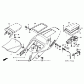 Схема вузла: Сидіння і Бічний обтічник для Honda RVT1000R RVT RC51