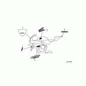 Схема вузла: Mark / stripe (9) для Honda CBR600