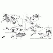 Схема вузла: Поворотники (CBR1000RR9, A / RA9, A) для Honda CBR1000 CBR1000RR (ABS) Fireblade