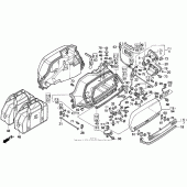 Схема узла: Кофр для Honda GL1500 Gold Wing Aspencade