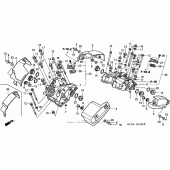 Схема вузла: Клапанна кришка для Honda VT1100 Shadow Sabre