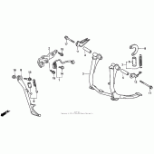 Схема вузла: Підставка для Honda CBR1000 CBR1000F Hurricane