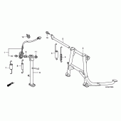 Схема вузла: Підставка для Honda CBF1000