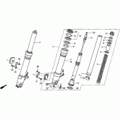 Схема вузла: Вилка передньої осі для Honda CBR900RR CBR919RR Fireblade