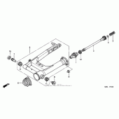 Схема вузла: Задній важіль (Маятник) для Honda VTX1800