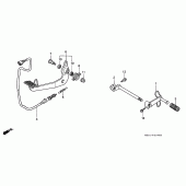 Схема вузла: Педаль (Лапка) для Honda GL1500 F6C