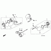 Схема вузла: Поворотники для Honda VT750 Shadow Spirit