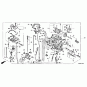 Схема вузла: Карбюратор для Honda CRF150 CRF150R