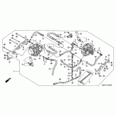 Схема вузла: Карбюратор (ASSY.) Для Honda XL1000V Varadero
