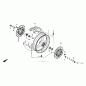 Схема вузла: Перед. колесо (01- 06) для Honda CBR600 CBR600F4i