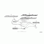 Схема вузла: Emblem (2) для Honda VT750 Shadow Spirit
