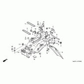 Схема узла: Заднее крыло для Honda CBR1100XX Blackbird
