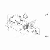 Схема вузла: Parking Brake Caliper для Honda NC700