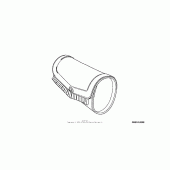 Схема вузла: Leather front pouch (fringed) для Honda VTX1800