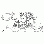 Схема вузла: Повітряний фільтр для Honda ST1300 Pan-European