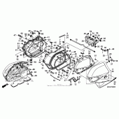 Схема узла: Saddlebag для Honda GL1800 Gold Wing F6B Bagger