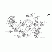 Схема узла: Air duct для Honda GL1500 Gold Wing Aspencade