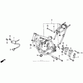 Схема узла: Рама 90-91 для Honda CR250