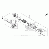 Схема вузла: Стартер електричний для Honda CBR600 CBR600RR